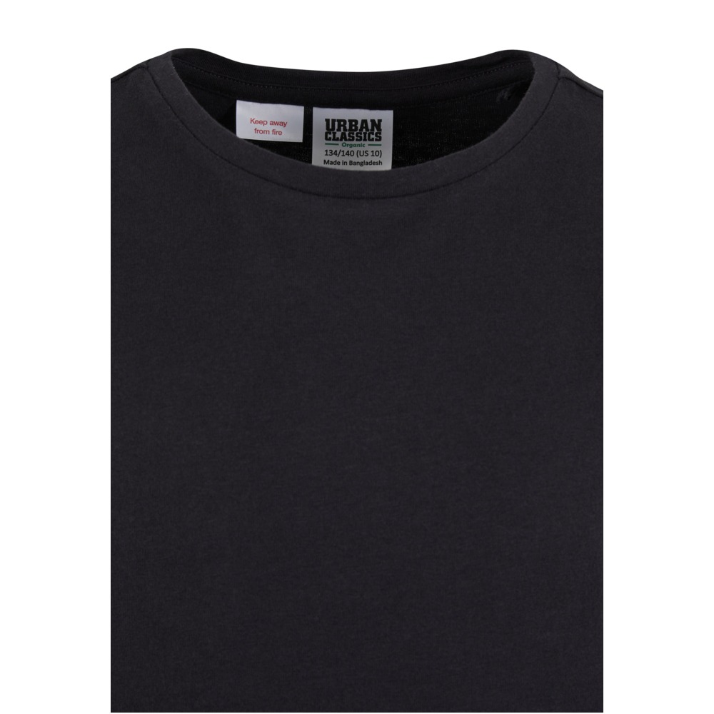 Urban Classics - Organic Empire Valance Tee Kinder Korte jurk - Zwart